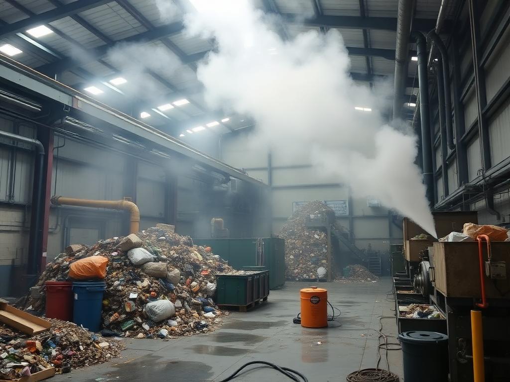 Prach + zápach – Recyklační hala, Ostrava